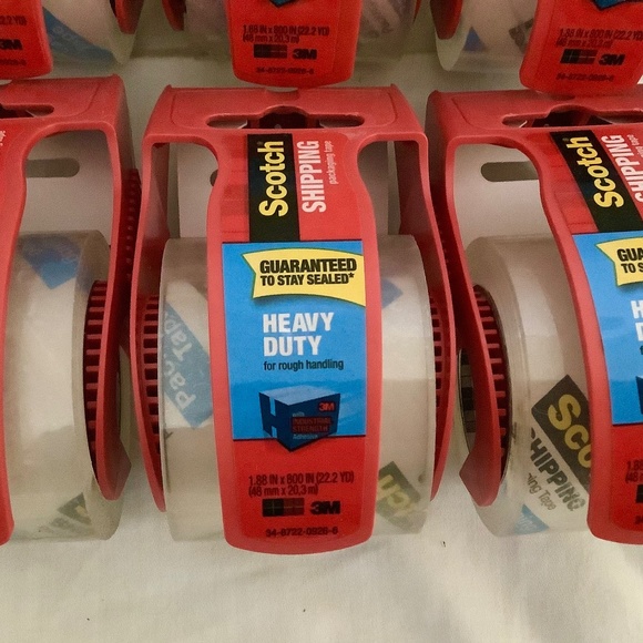 Scotch Moving Storage Packing Tape-6 Rolls Heavy Duty Shipping Packaging Tape. - Picture 3 of 10